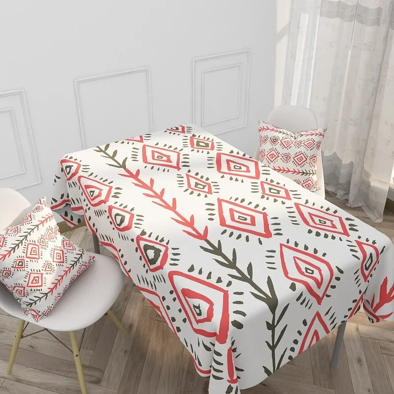 nappe design rouge et vert