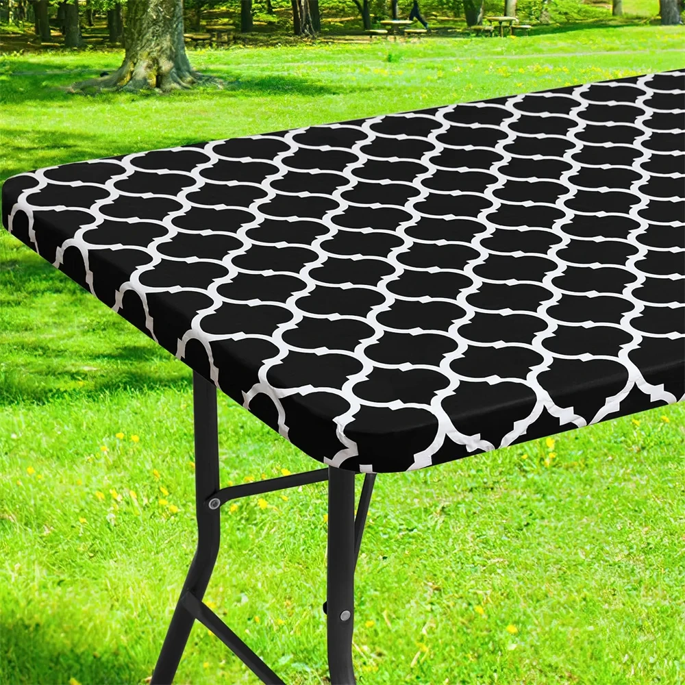 nappe damier noir et blanc